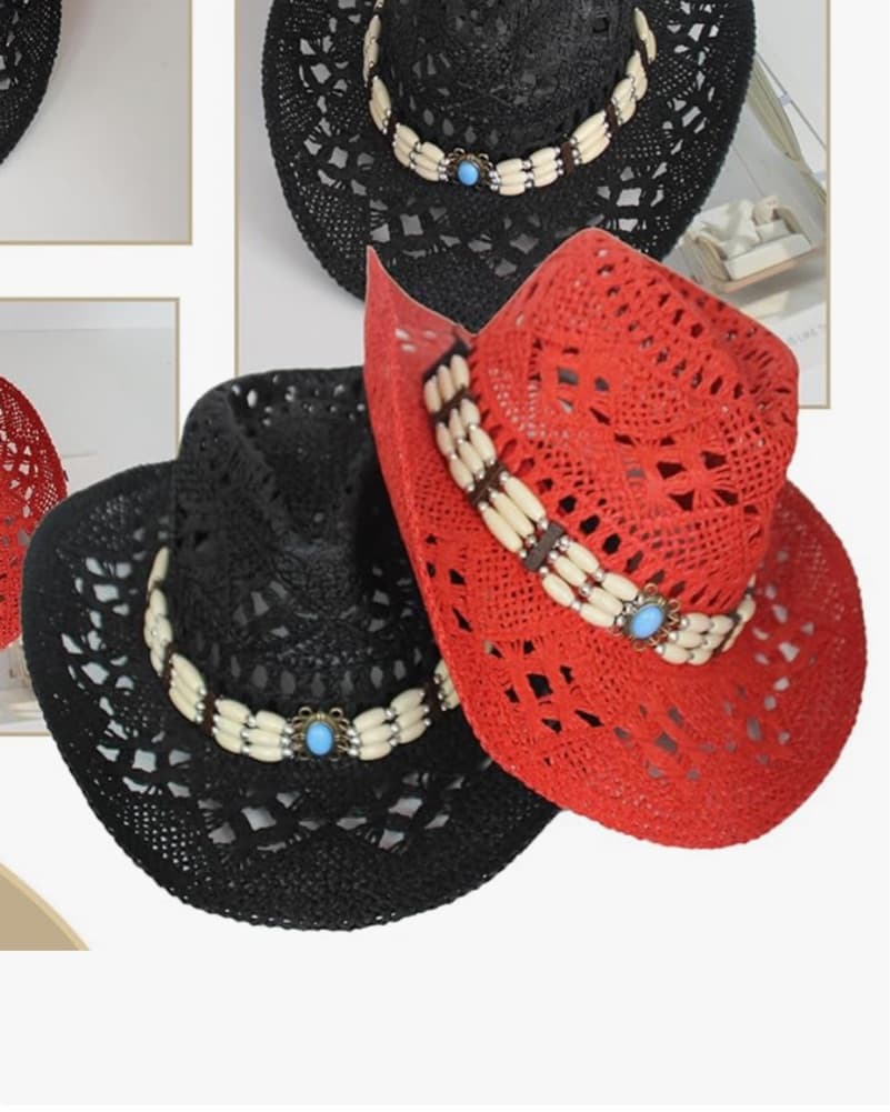 Red Cowboy Hat - Image 2