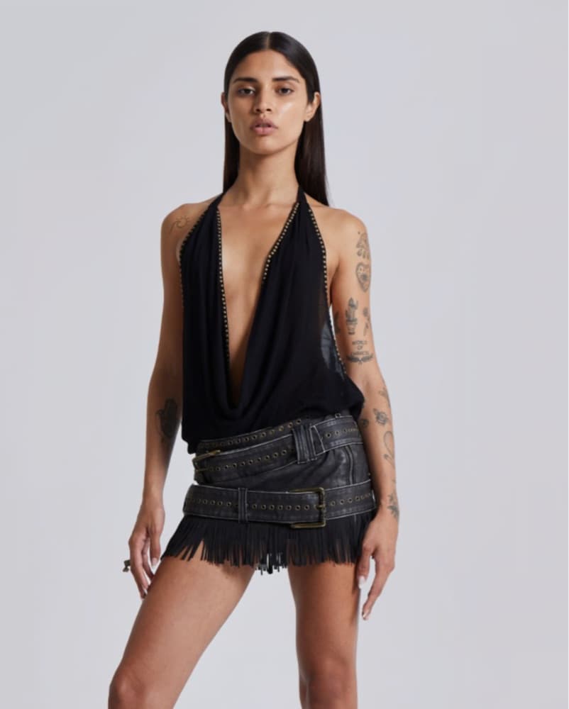 JadedLondon Tatiana Backless Studded Top - Image 1