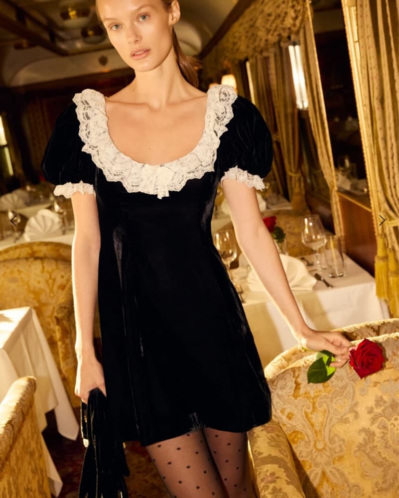 Velvet Mini Dress  - Image 1