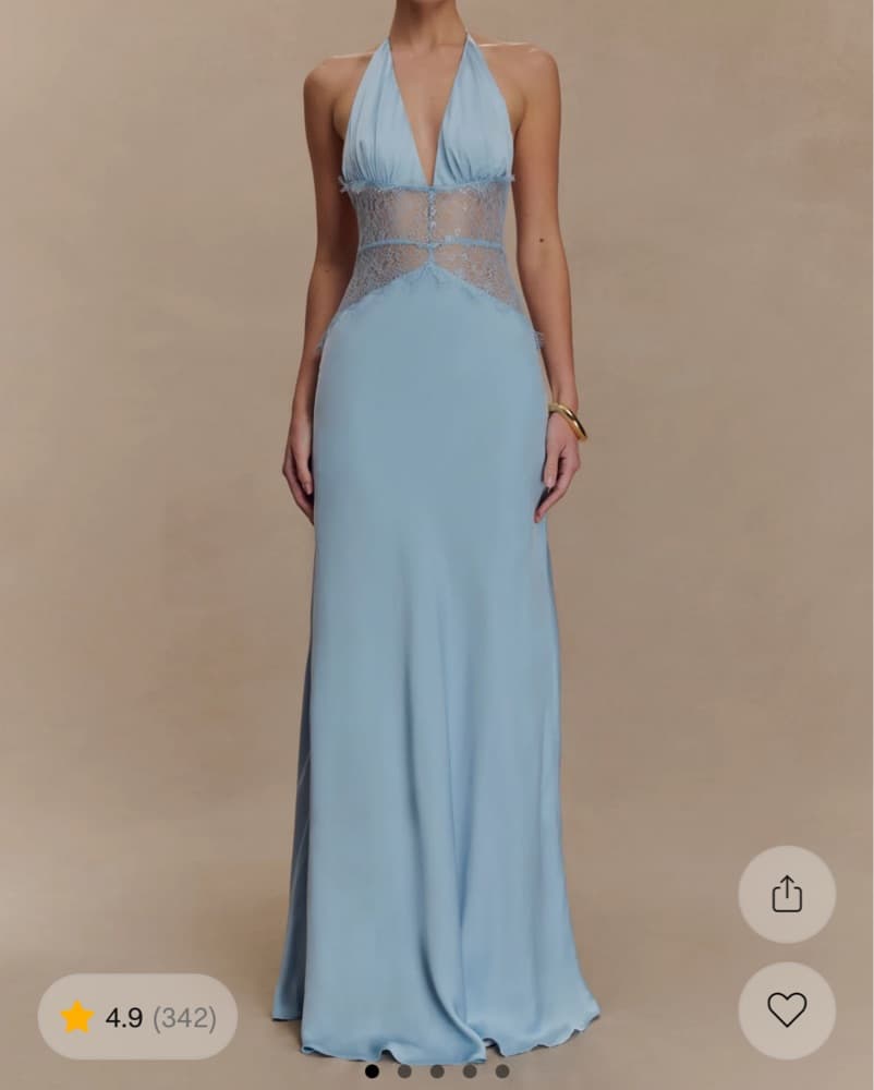 Meshki Blue Maxi Dress - Image 1