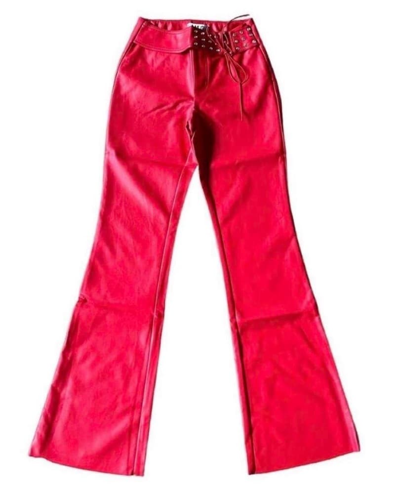 I.Am.Gia Chandra Red Leather Pants - Image 3