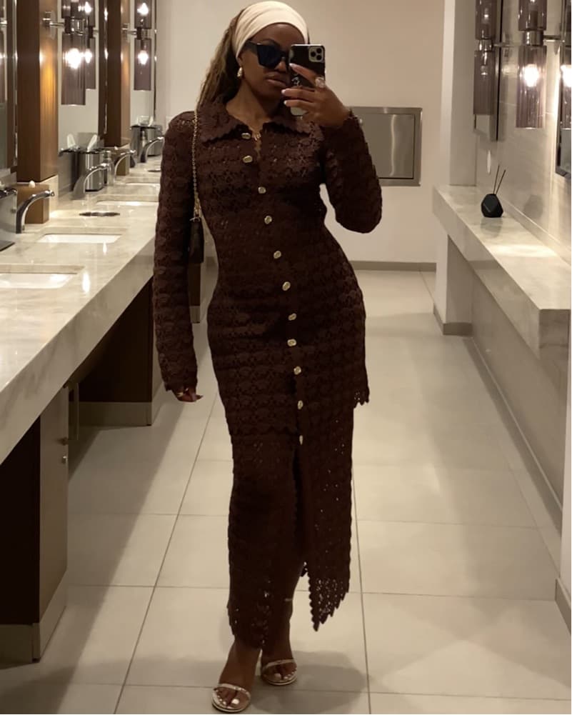 H&M Crochet Dress w/ Matching Skirt  - Image 3