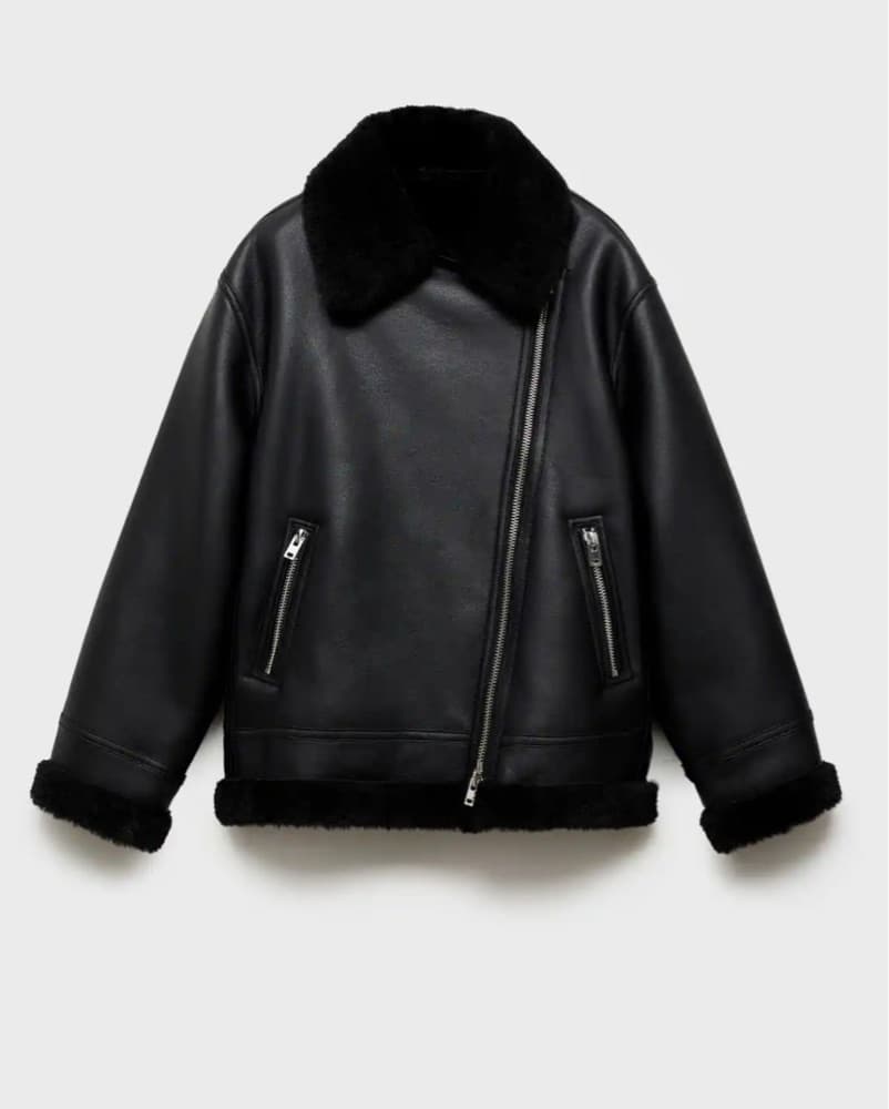 Mango Jacket With Shearling Effect  - Image 3