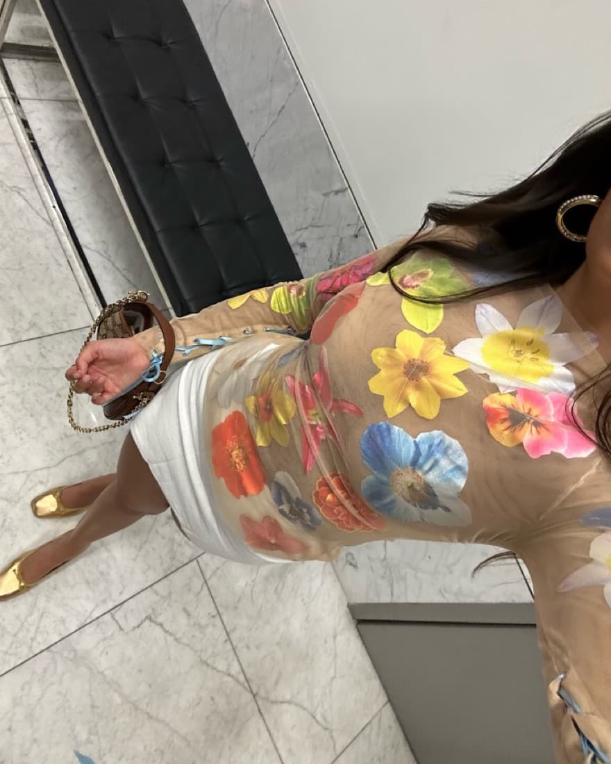 Sheer Floral Top - Image 3