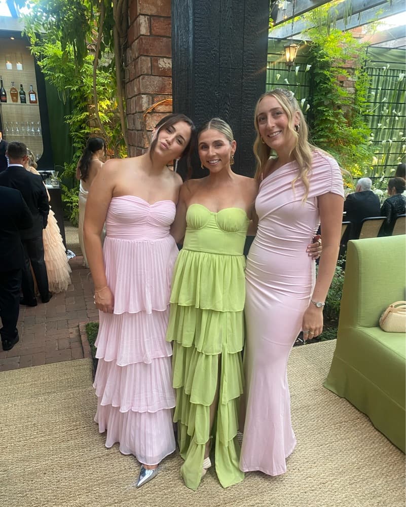 Green Lovers And Friends Ruffle Gown - Image 1