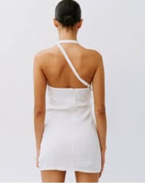 With Jean White Buckle Dress - Image 3