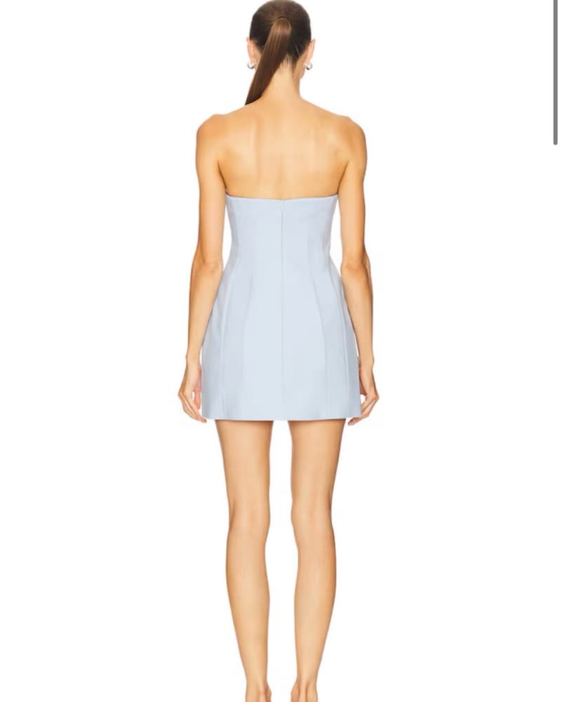 Camila Coelho Lotta Mini Dress in Barely - Image 3