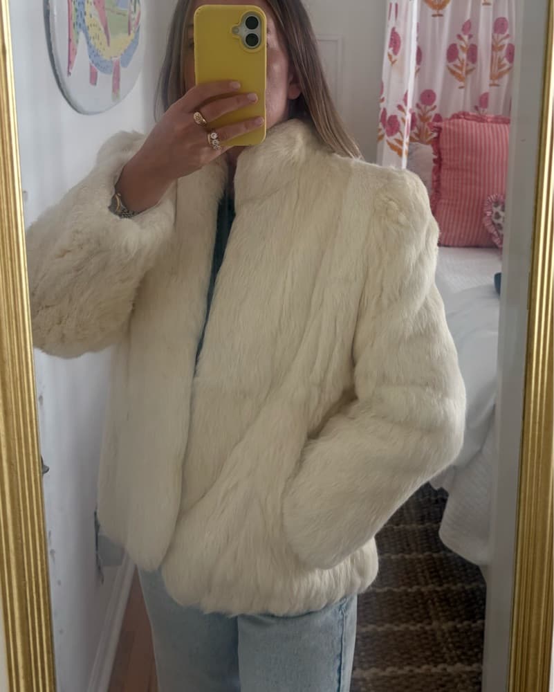 Genuine Rabbit Fur Jacket - Image 1