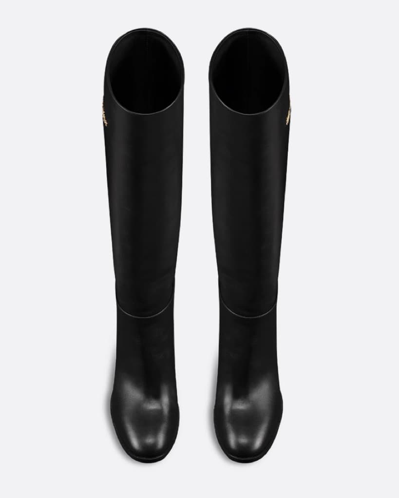 Dior Leather Boots Black Heels - Image 4