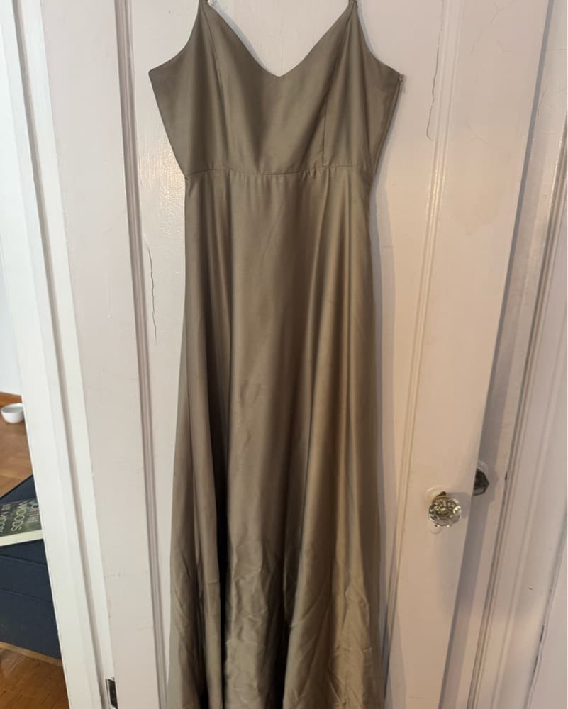 Miu Miu Satin Moss Faith Maxi Dress - Image 6