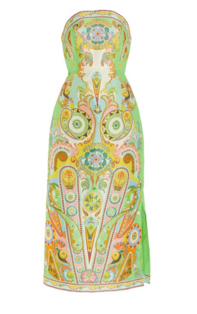 Alemais Strapless Midi Dress - Image 1