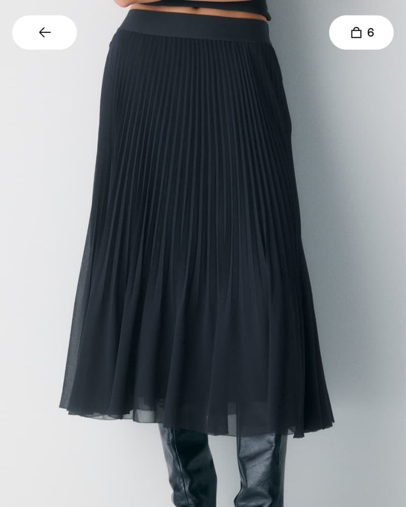 Aritza Twril Pleated Midi Skirt - Image 2