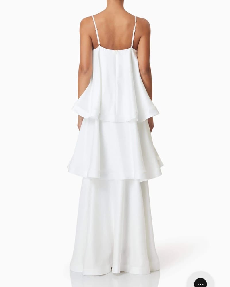 Elliatt Tilly White Tiered Maxi Dress - Image 3