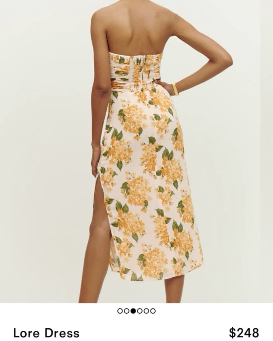Reformation Lore Dress Fara - Image 3