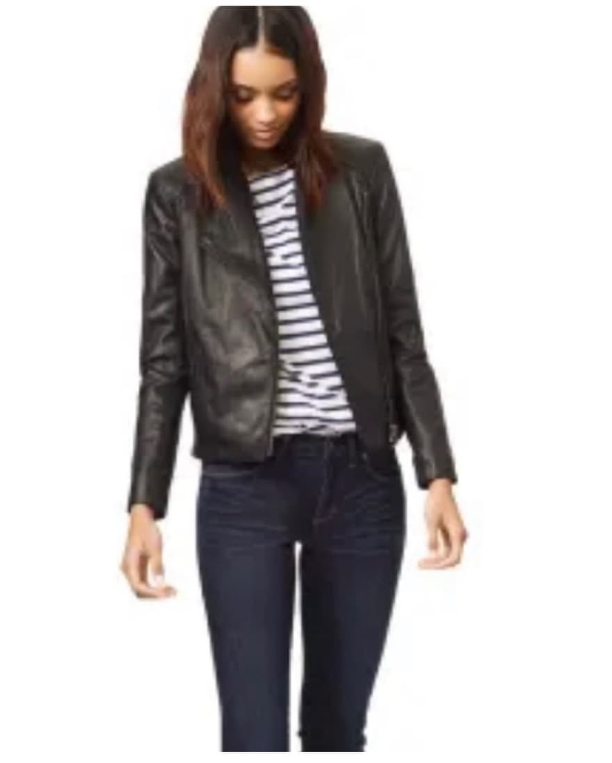 Helmut Lang Leather Moto Jacket - Image 1
