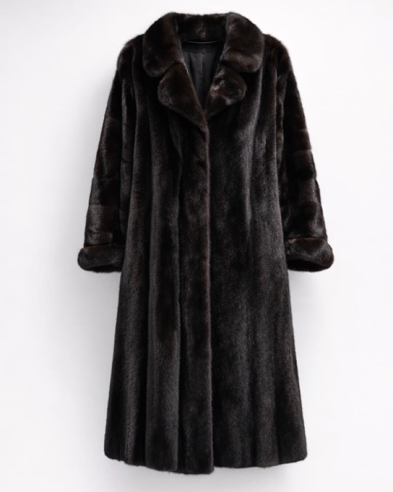 *VINTAGE* Mink Dark Brown Fur Coat - Image 3