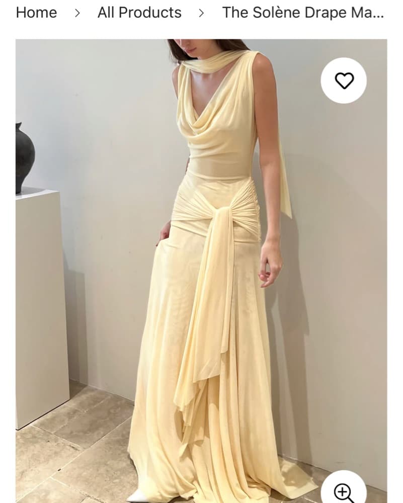 Butter Yellow Formal Maxi Dress - Image 1