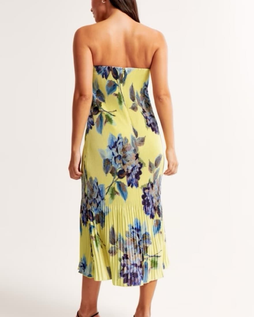 Abercrombie Giselle Pleat Midi Dress - Image 2