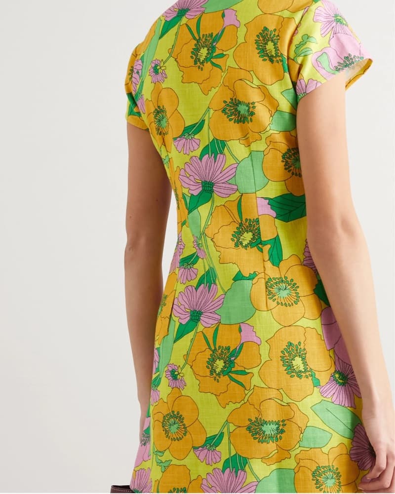 Rixo 60s Floral Mini Dress - Image 3