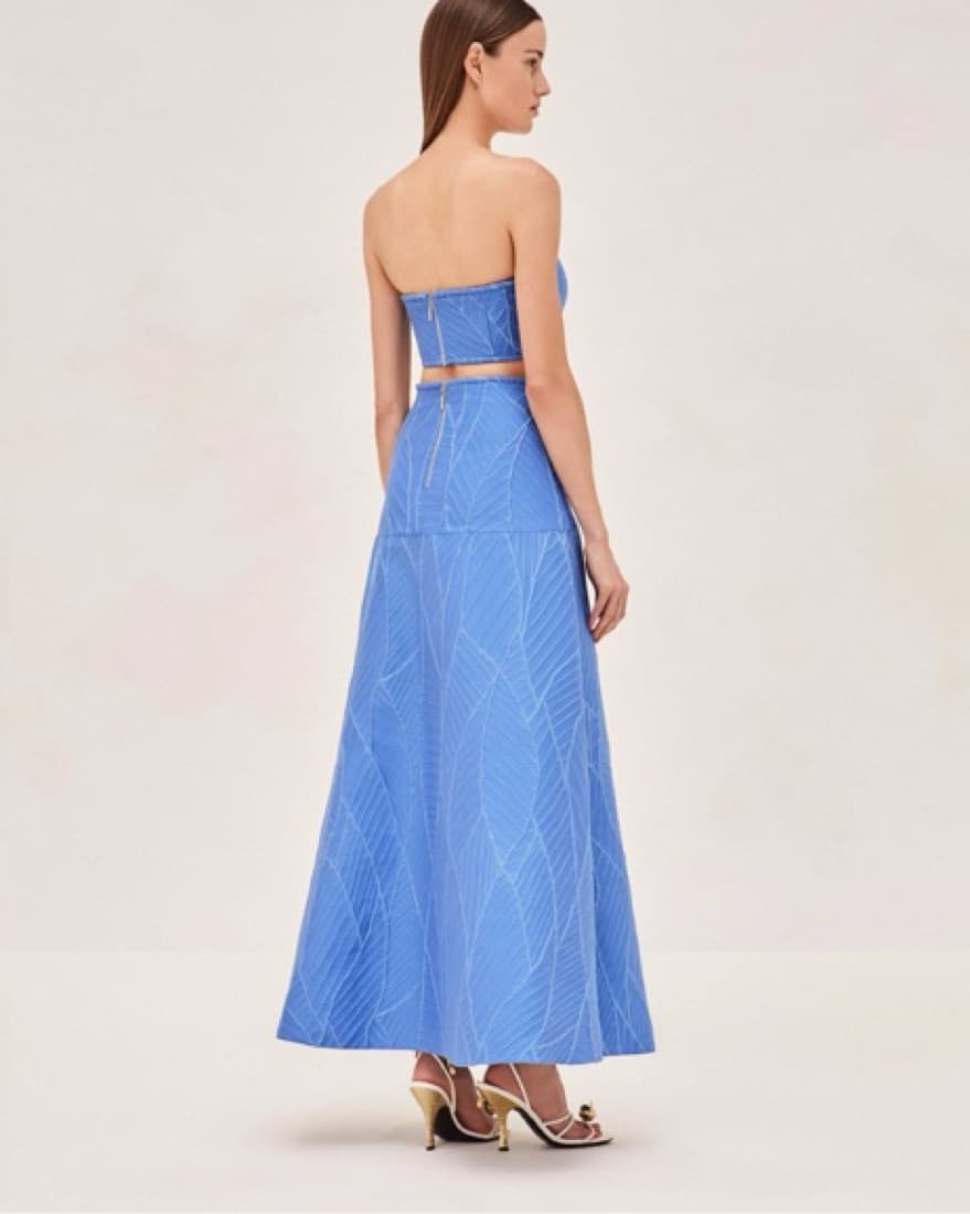Alexis Two Piece Set Blue Gown - Image 2