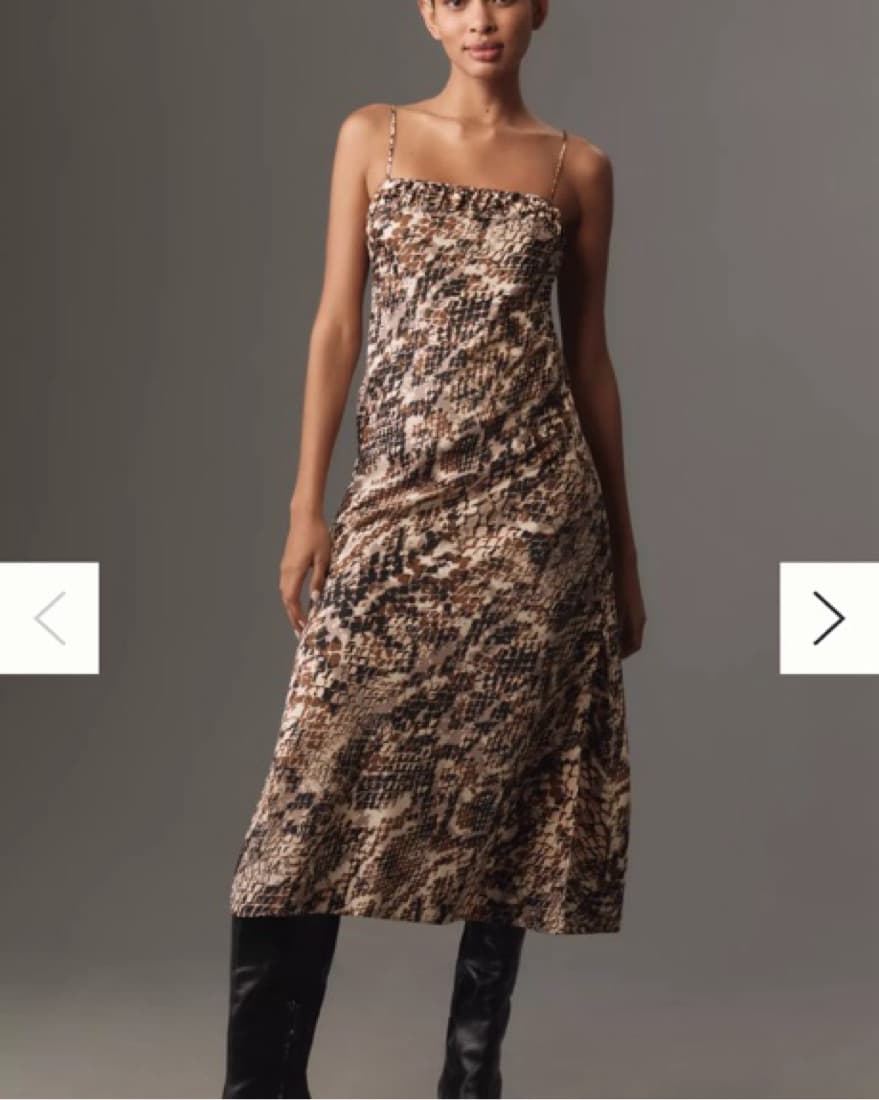 Anthropologie Square Neck Slip Dress - Image 1