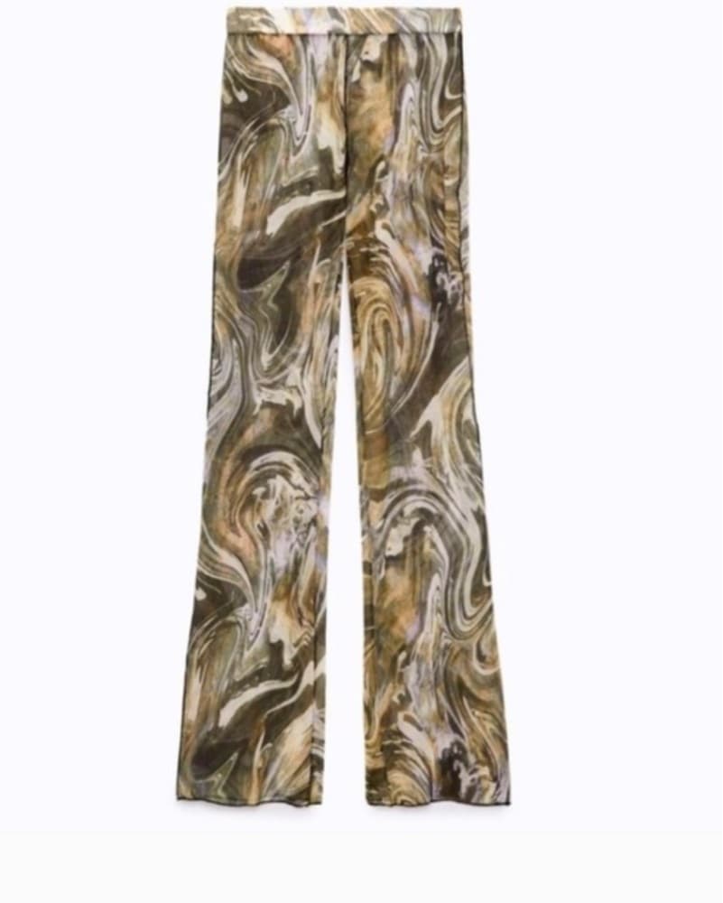 Zara mesh flare pants – Coachella - Image 4