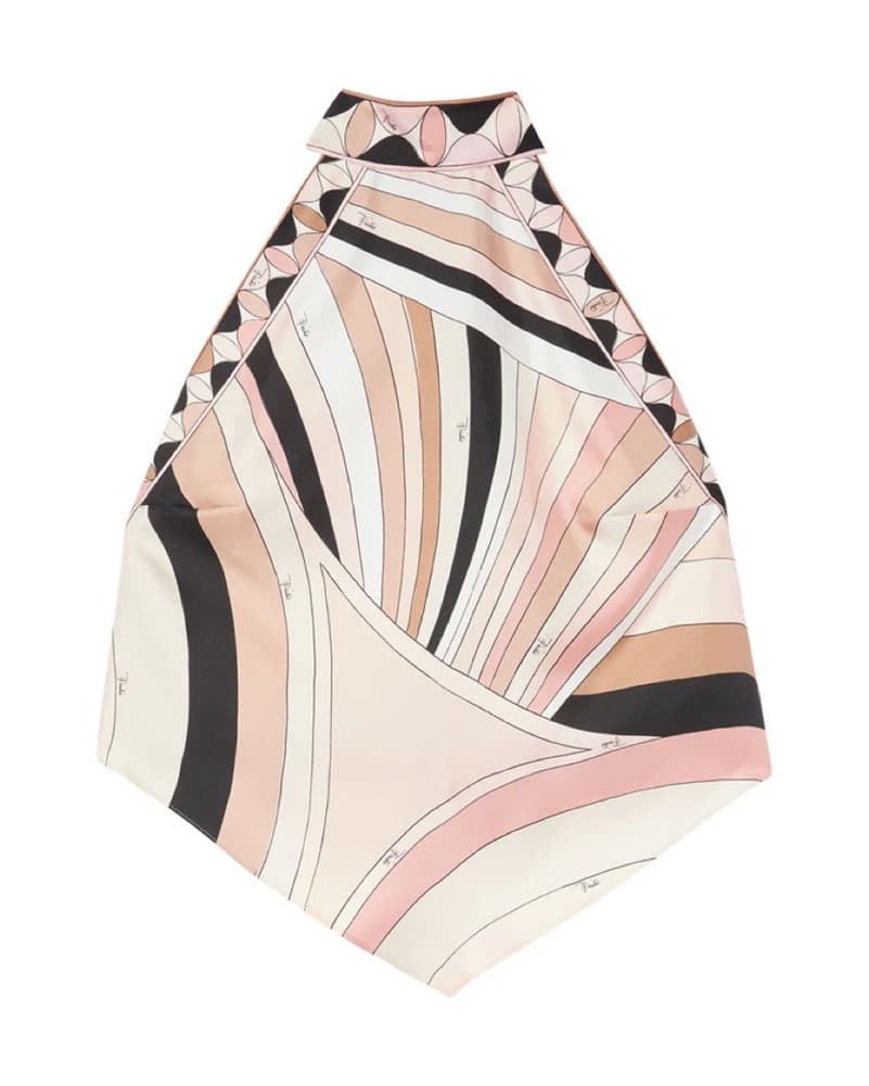 Pucci Iride Print Silk Twill Top - Image 2