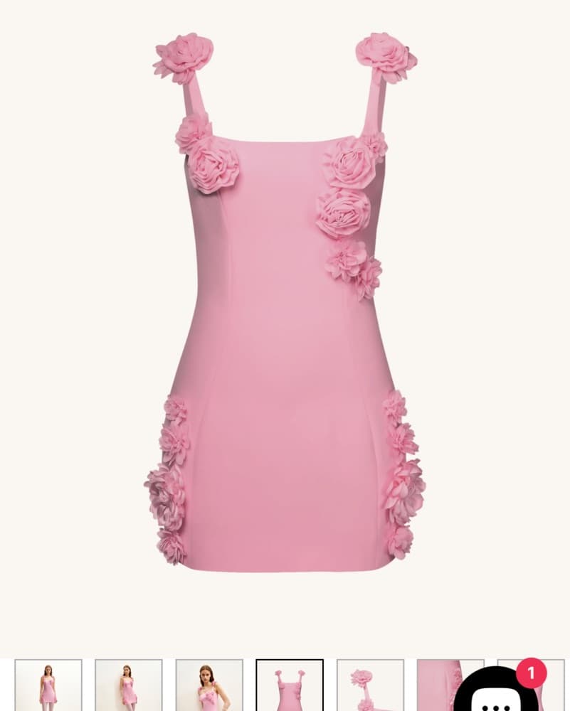 JW PEI Pink Flower Dress - Image 1