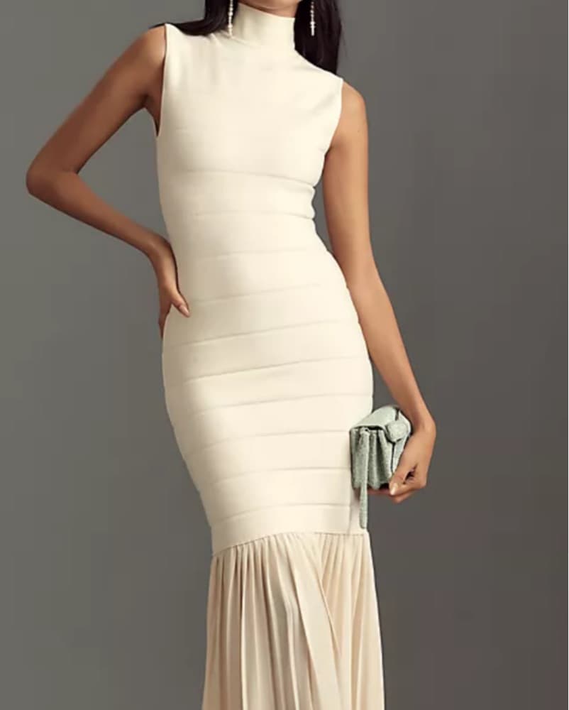 Blithe Fitted Twofer Maxi Dress - Image 1