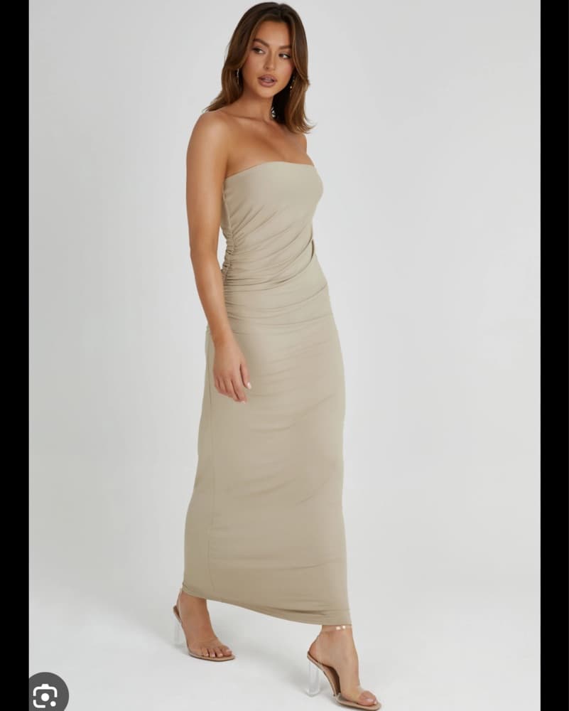 Astraea Drape Maxi Meshki Dress - Image 1