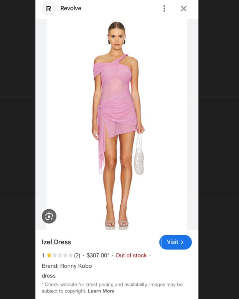 Ronny Kobo Sheer Mini Dress - Pink  - Image 3