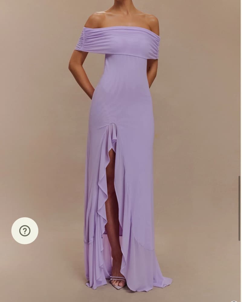Meshki Off-the-shoulder Dress Lilac - Image 4