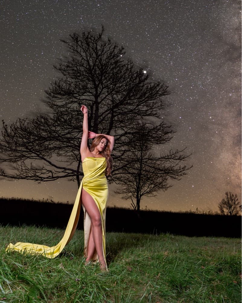 Miss Circle Holly Yellow Corset Dress - Image 3