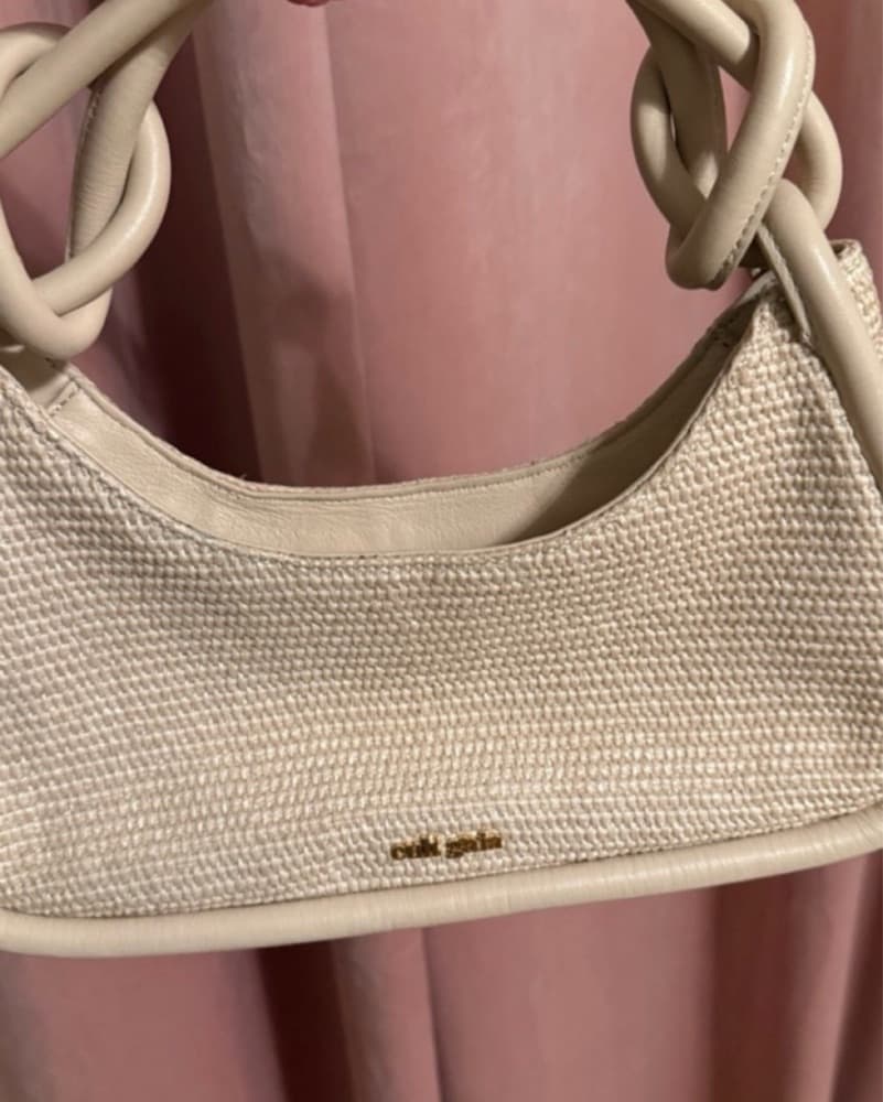 Cult gaia Beige Knit Handbag - Image 3