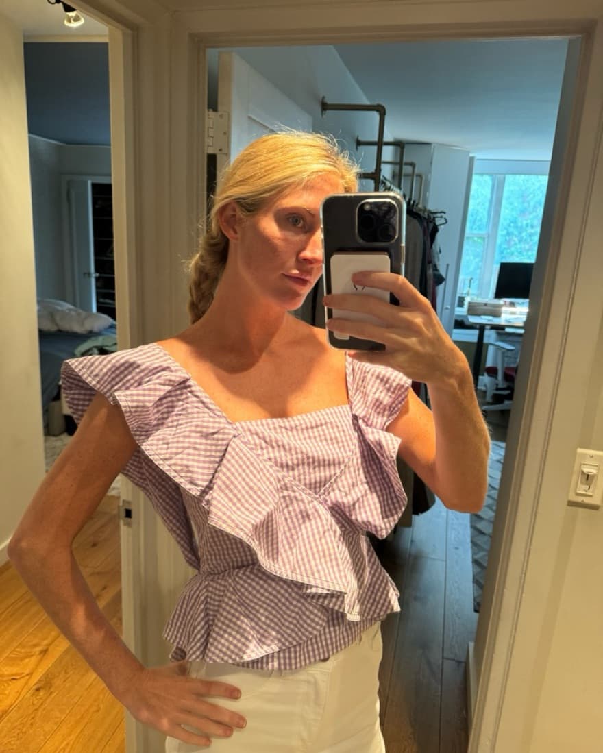 Purple Gingham Top  - Image 2