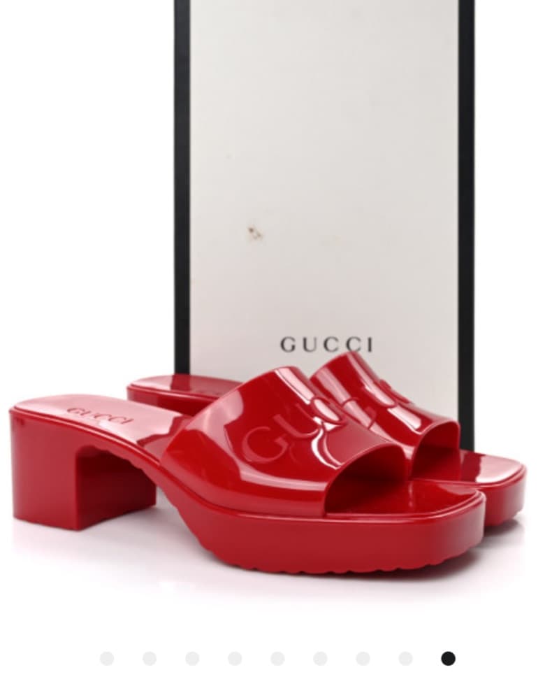 Gucci Rubber Logo Womens Platform  - Image 4