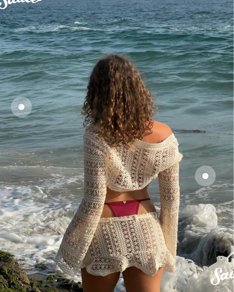 Heart Of Sun Crochet Coverup - Image 3