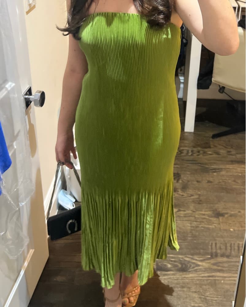 Abercrombie Giselle Pleat Midi Dress - Image 2