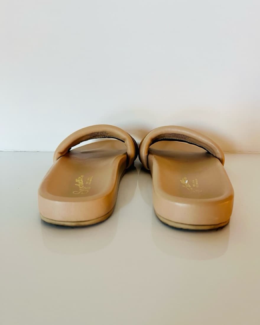 Brown Slide Sandals - Image 4