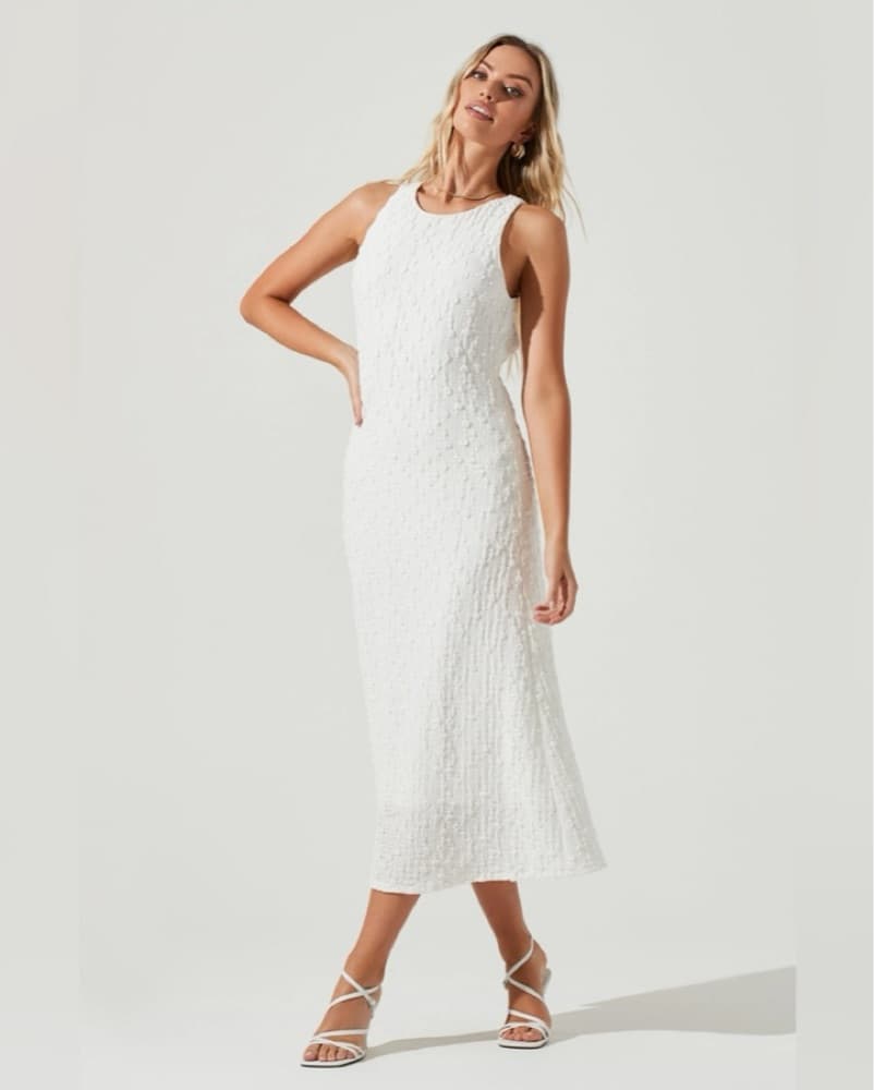 White Backless Midi - Image 1