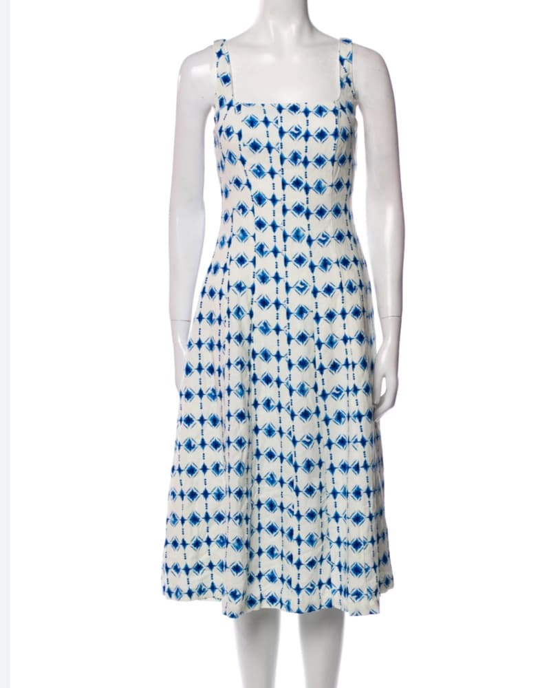 Christian Lacroix Blue Midi Dress  - Image 1