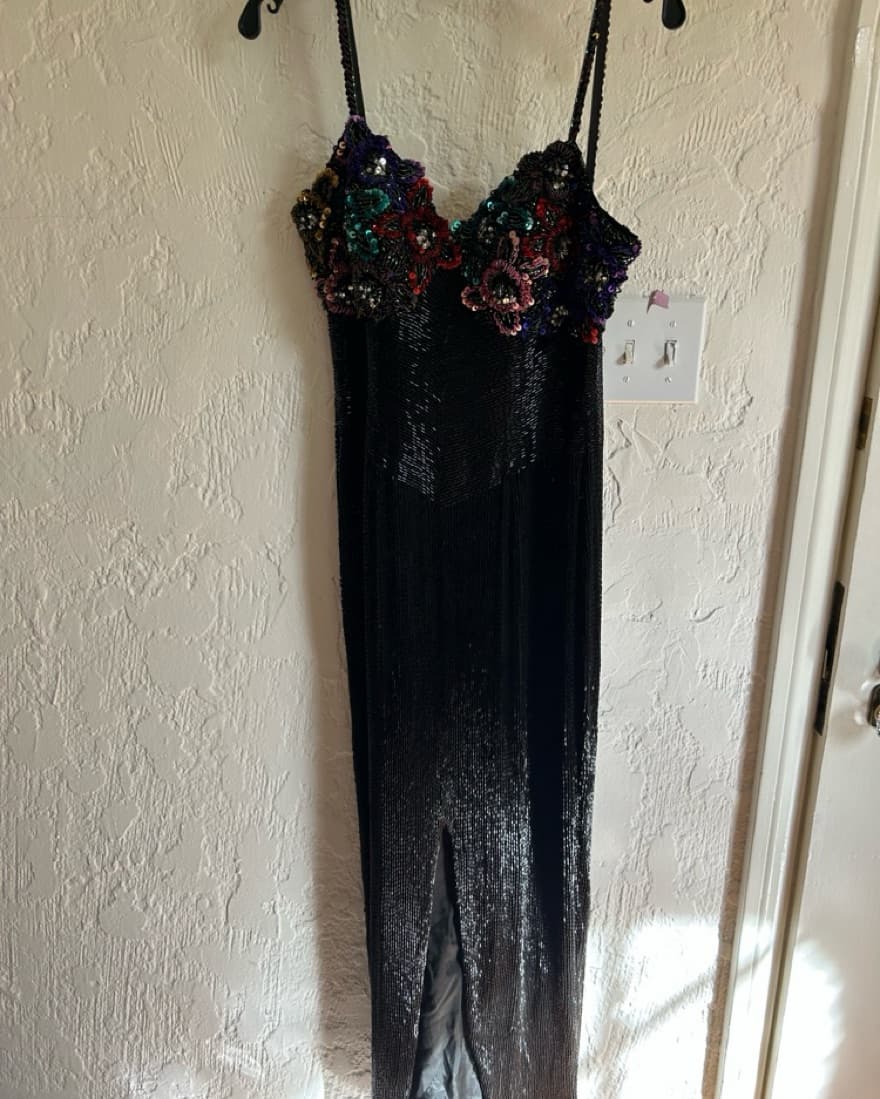 Vintage Designer Hollywood Beaded Dress  - Image 2