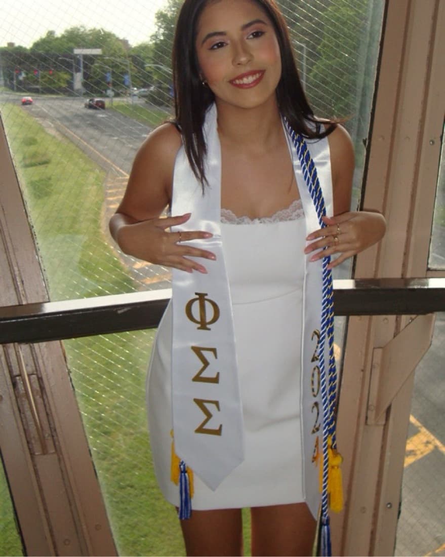 White Lace Trim Dress  - Image 1