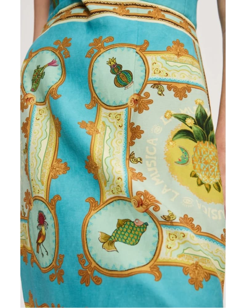 Alemais Vibrant Tropical Strapless Dress - Image 4
