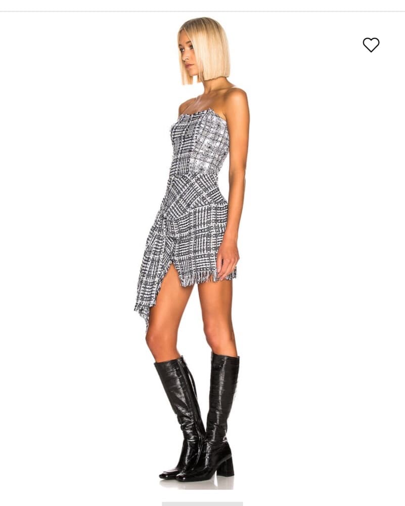 Faith Connexion Tweed Bustier Dress - Image 2