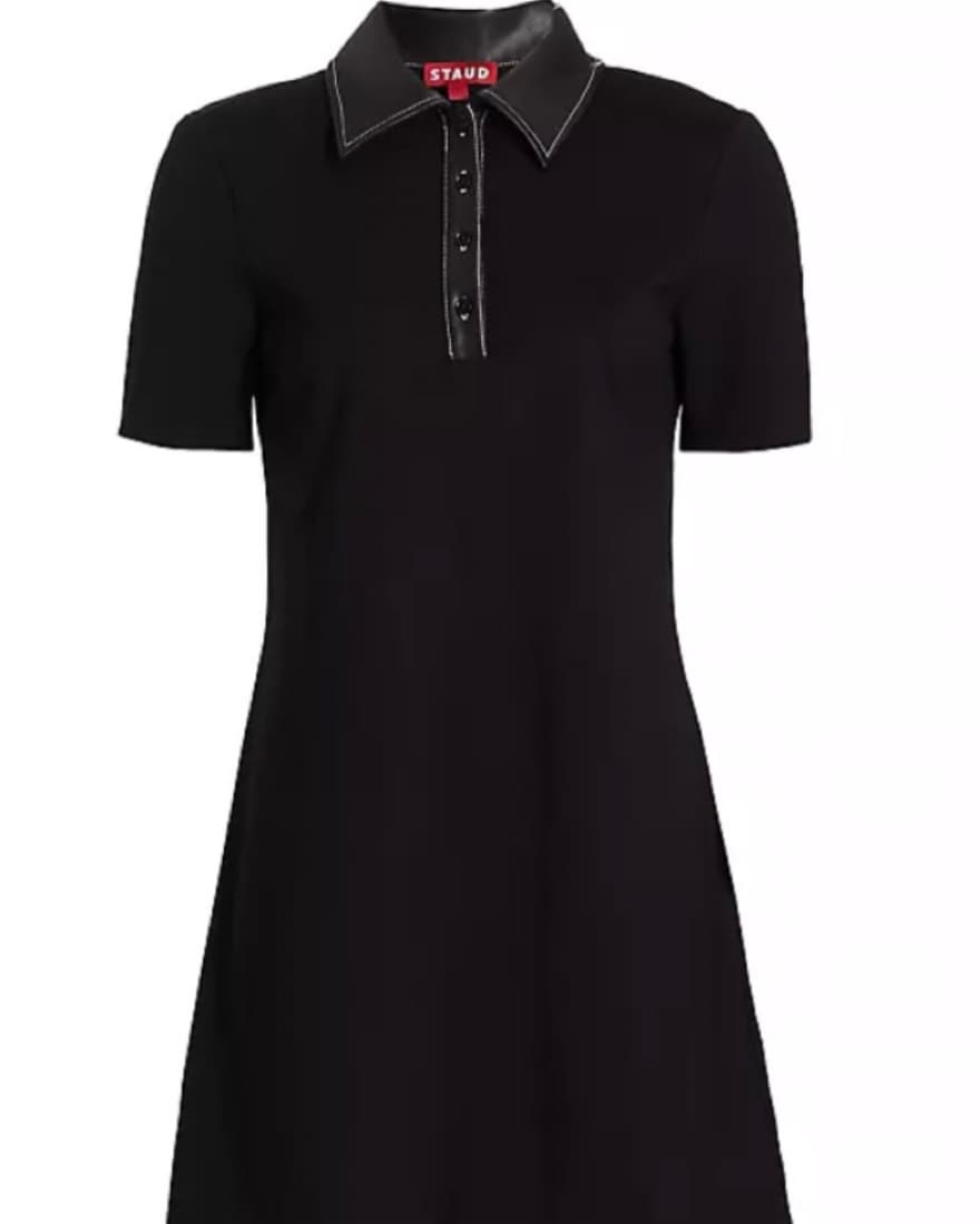 STAUD Black Collared Dress  - Image 1