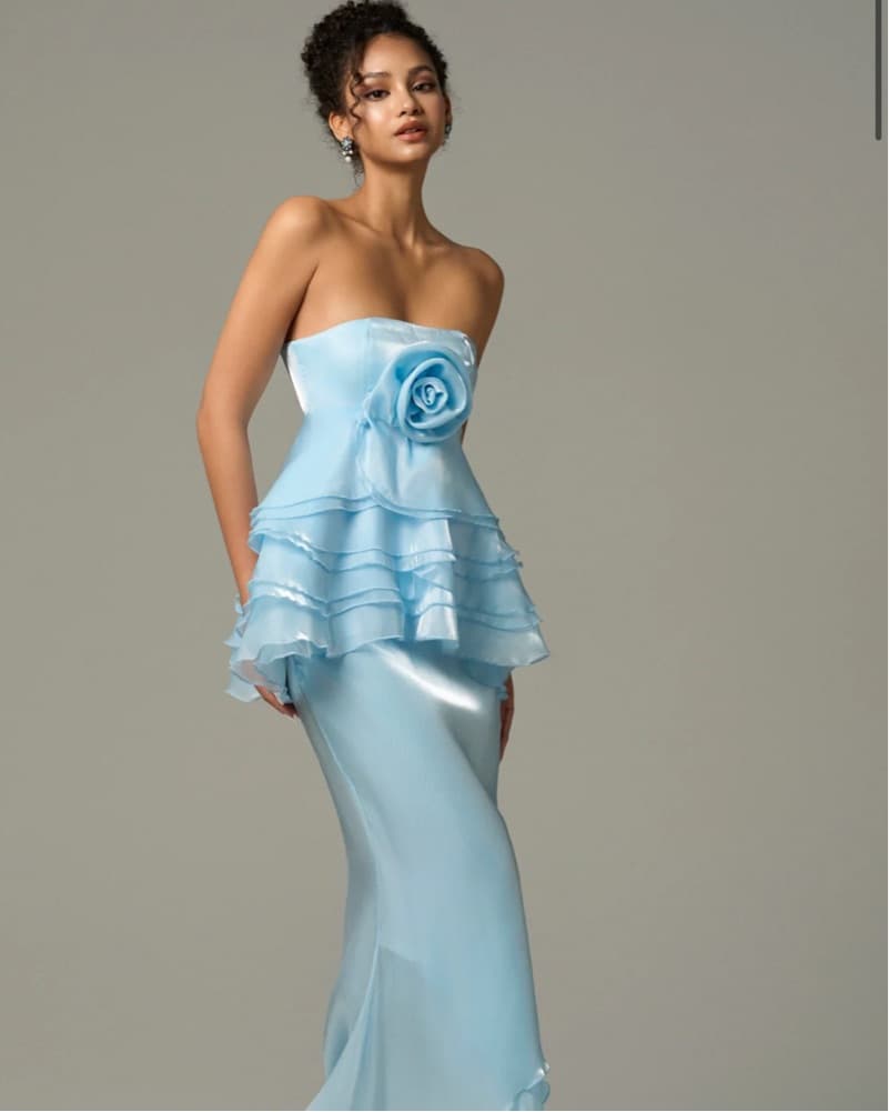 Kalisa Blue Flower Gown - Image 1