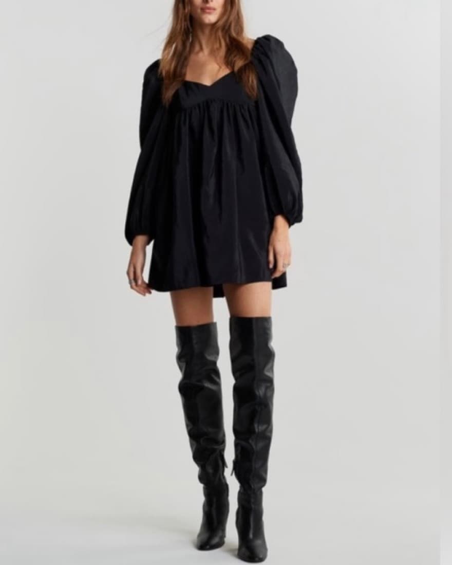 Zara Long Sleeve Poplin Mini Dress - Image 5