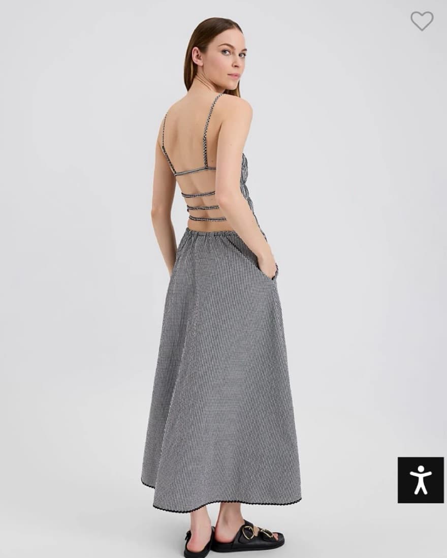 Solid & Striped Delta Dress Gingham - Image 3