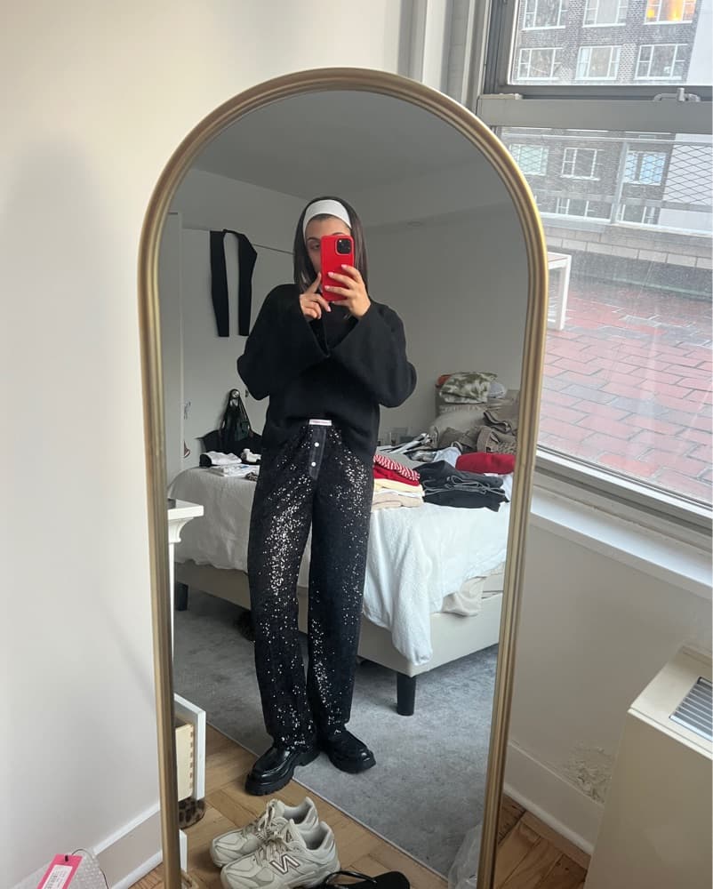 Hand Over Sequin Pants - Image 1